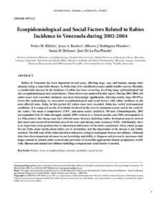 17. Ecoepidemiological and Social Factors Related to Rabies pdf