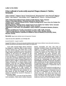 5. Urban outbreak of acute orally acquired Chagas disease in Táchira pdf